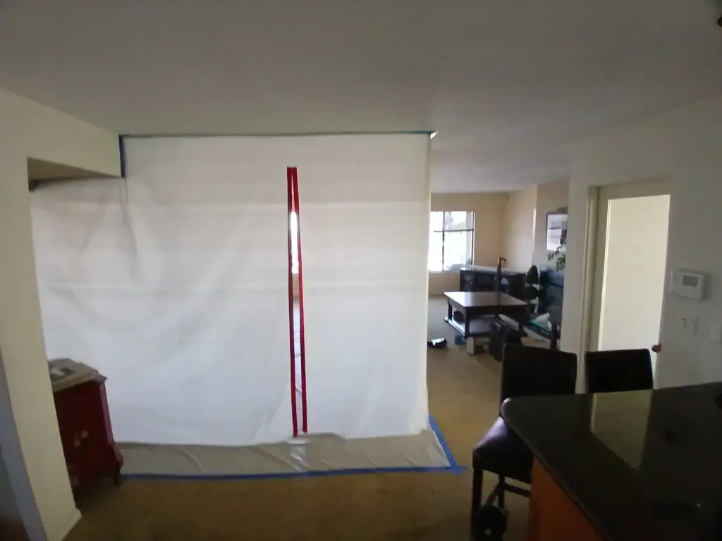 Generation Contracting on the biohazard scene protecting a living room space