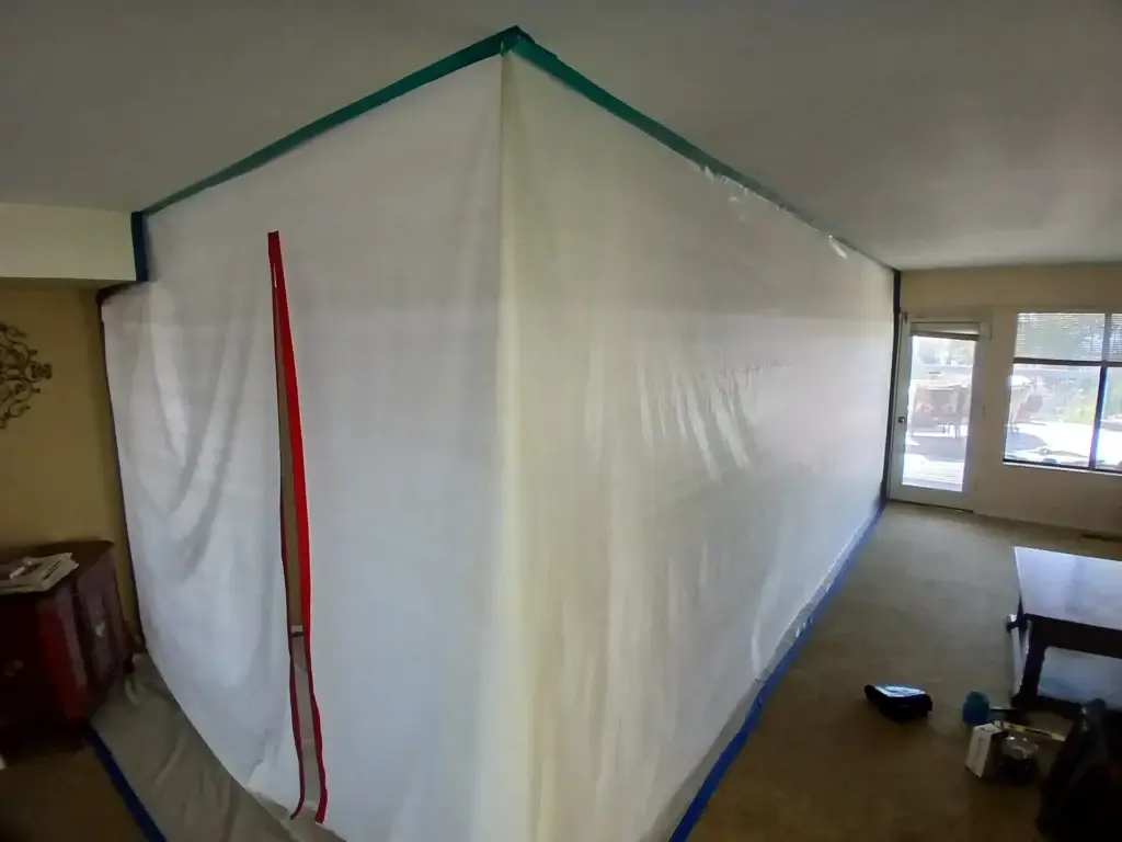 Generation Contracting on the biohazard scene protecting a living room space